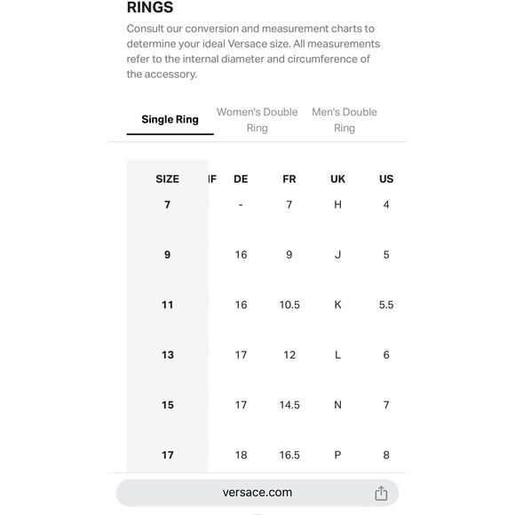 NIB Versace Ring Size IT 15/ US 7 Icon Medusa Head Greca Engraved Gold Tone - Picture 12 of 12